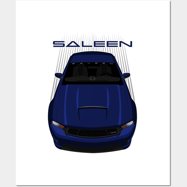 Ford Mustang Saleen 2010 - 2012 - Kona Blue Wall Art by V8social